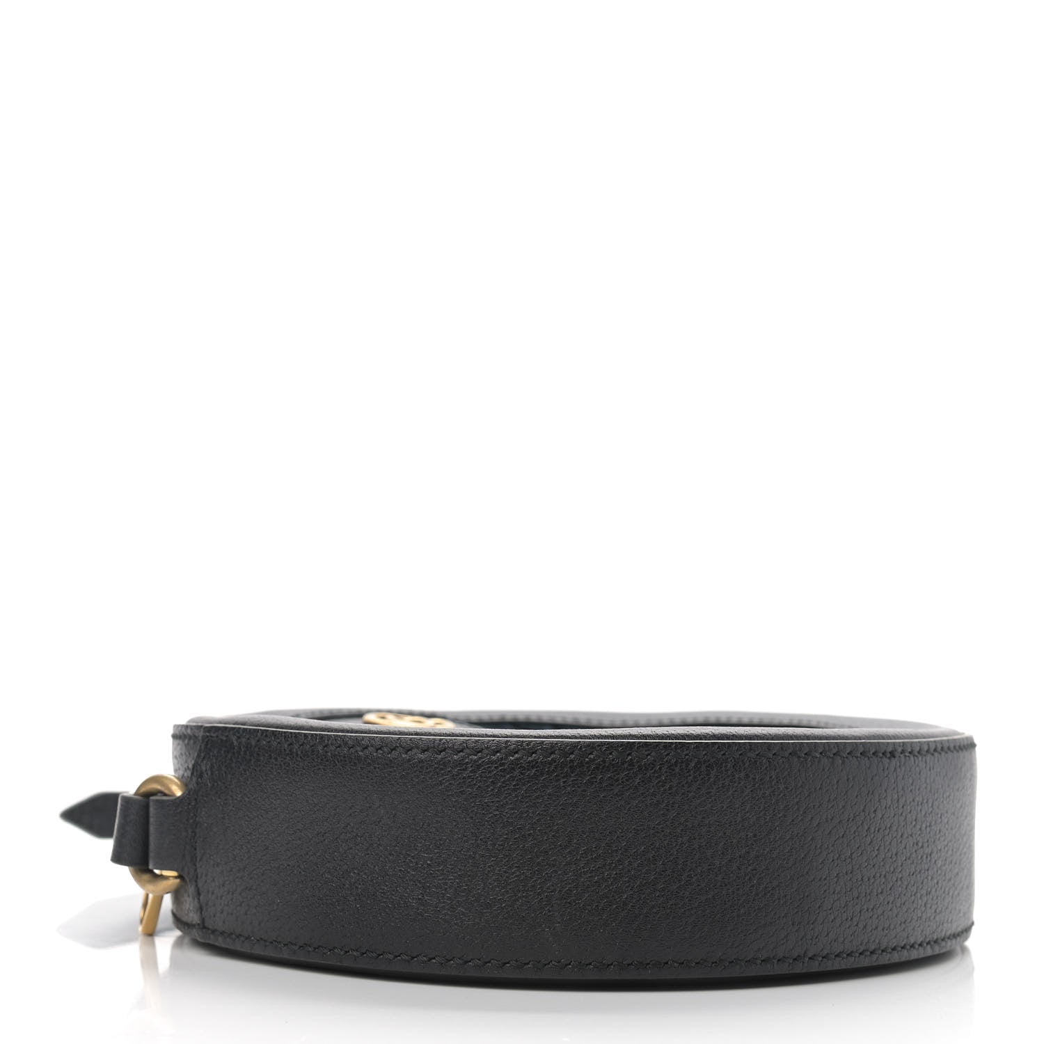 Gucci Velvet Calfskin GG Monogram Round Shoulder Bag Blue Beige 4 of 10