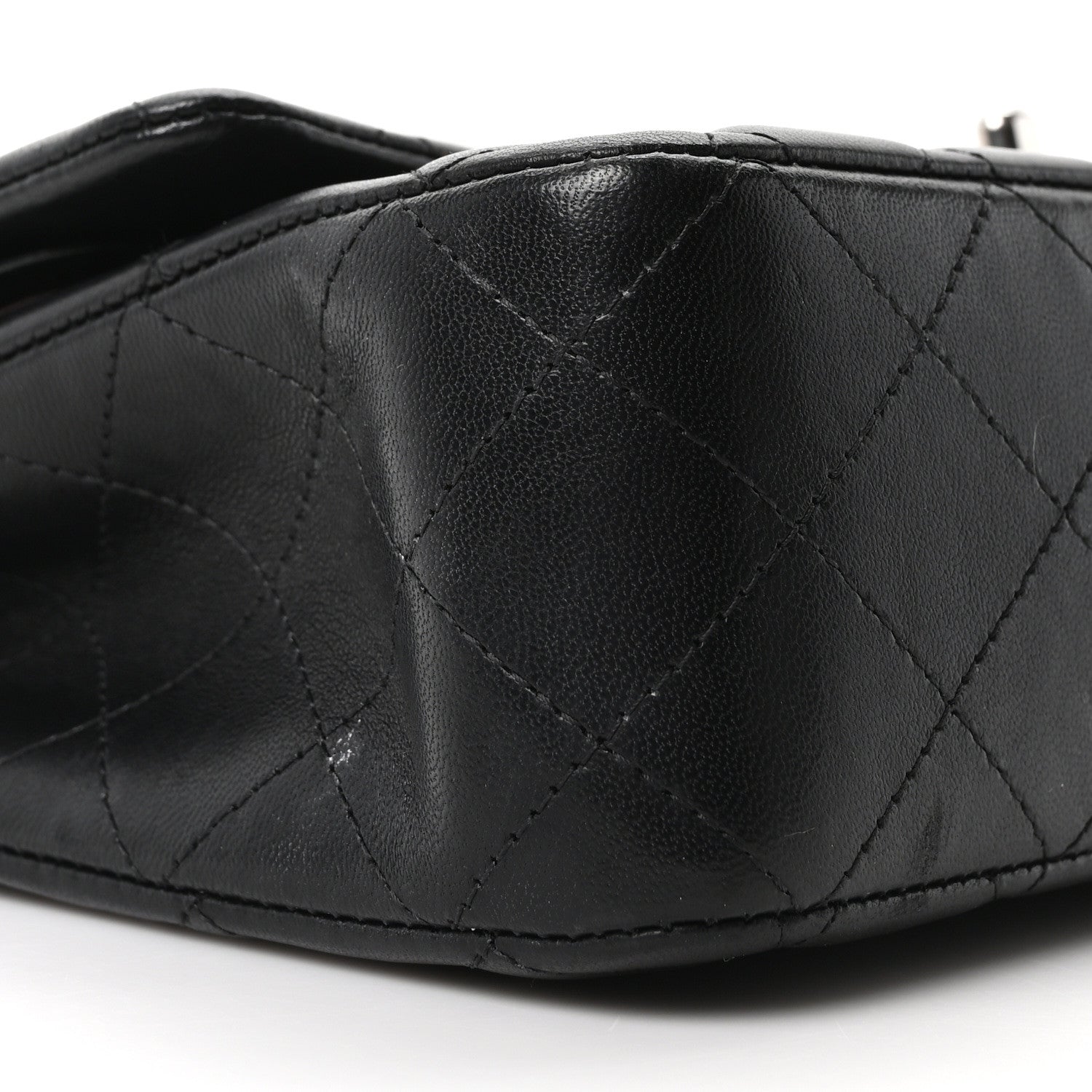 Chanel Lambskin Quilted Medium Double Flap Black 8 of 10