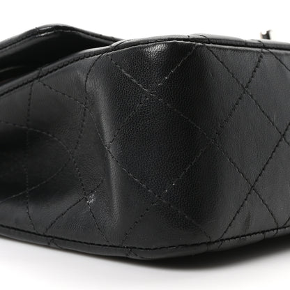 Chanel Lambskin Quilted Medium Double Flap Black 8 of 10