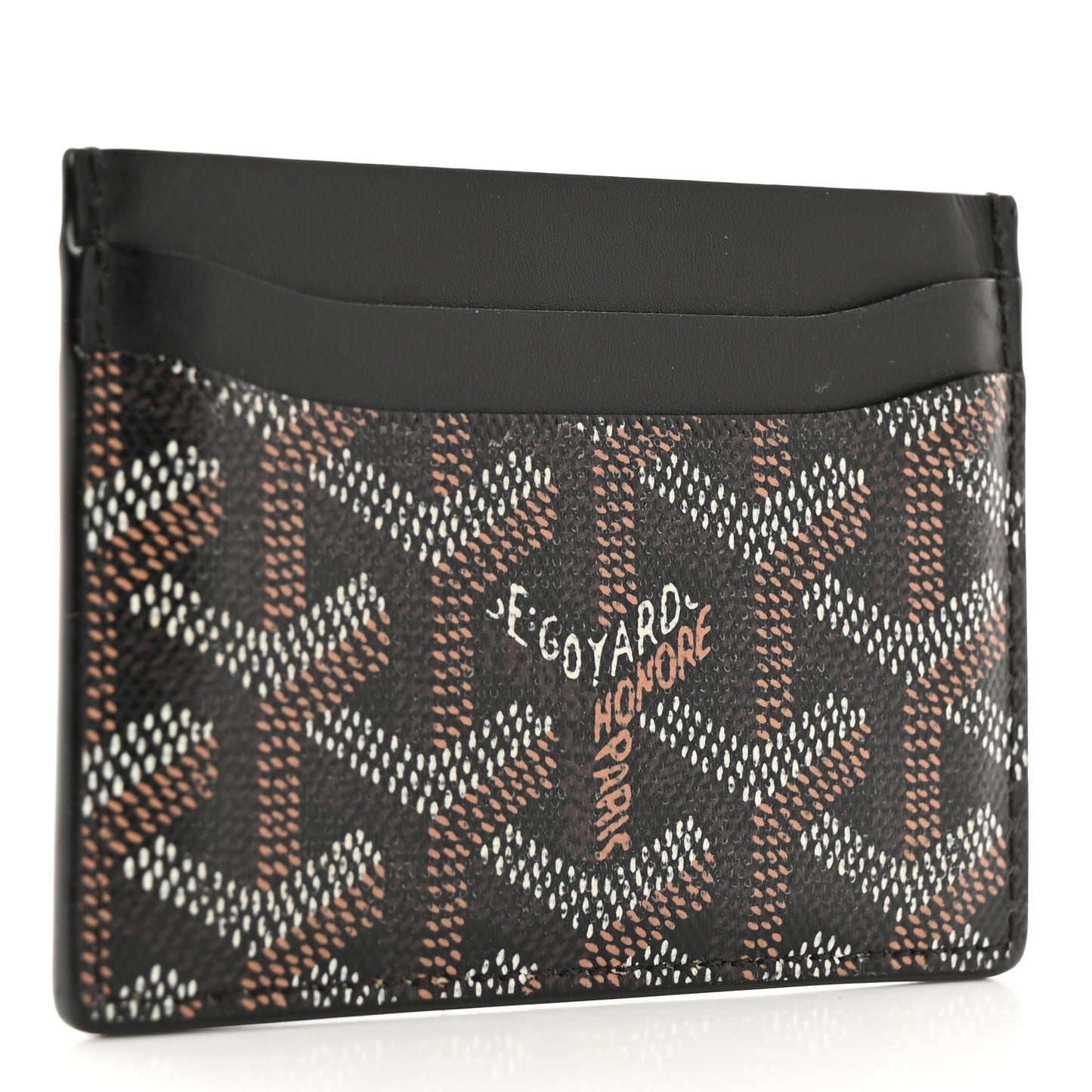 Goyardine Saint Sulpice Card Holder Black