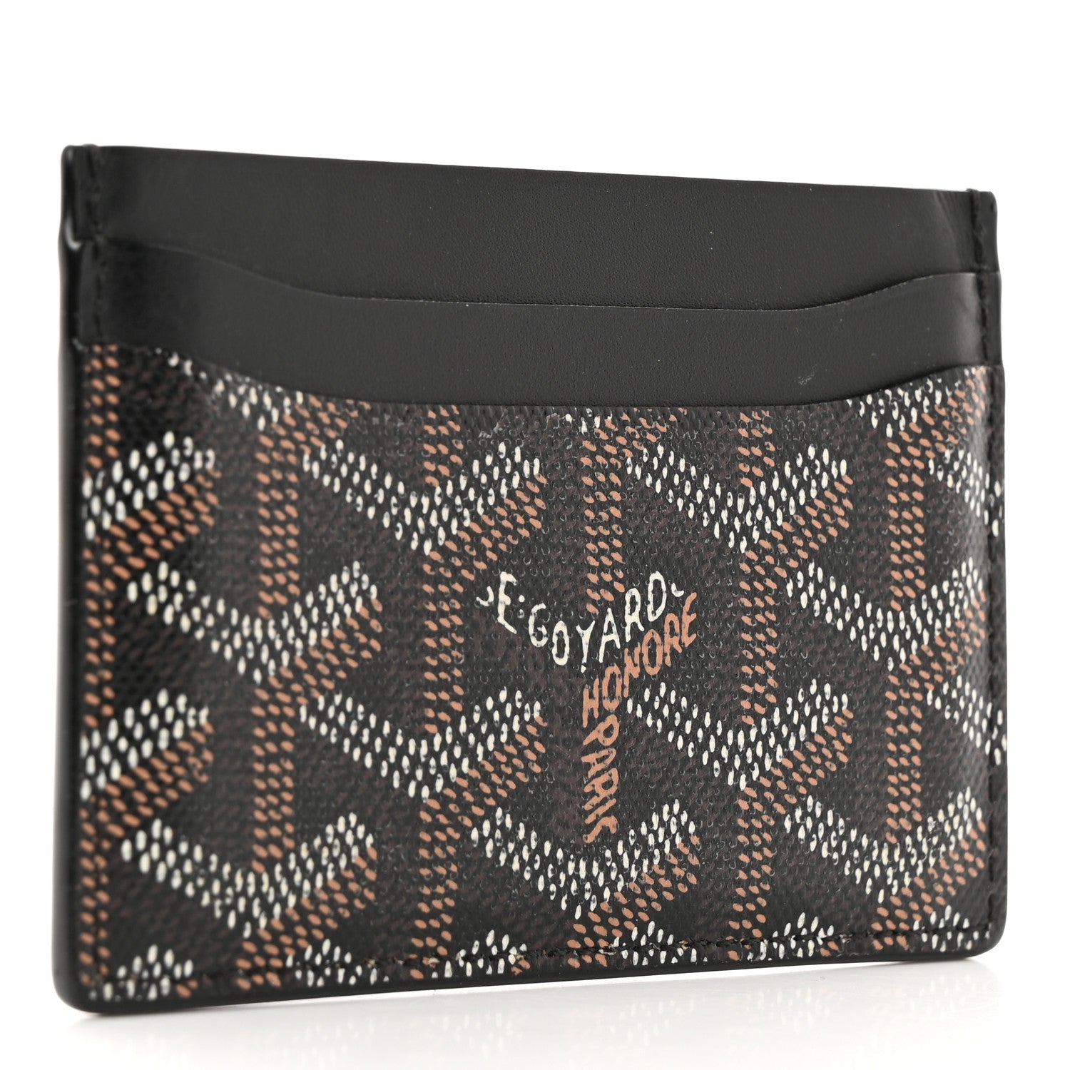 Goyard Goyardine Saint Sulpice Card Holder Black 3 of 12