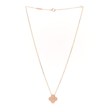 Van Cleef & Arpels 18K Rose Gold Vintage Alhambra Pendant Necklace 3 of 6
