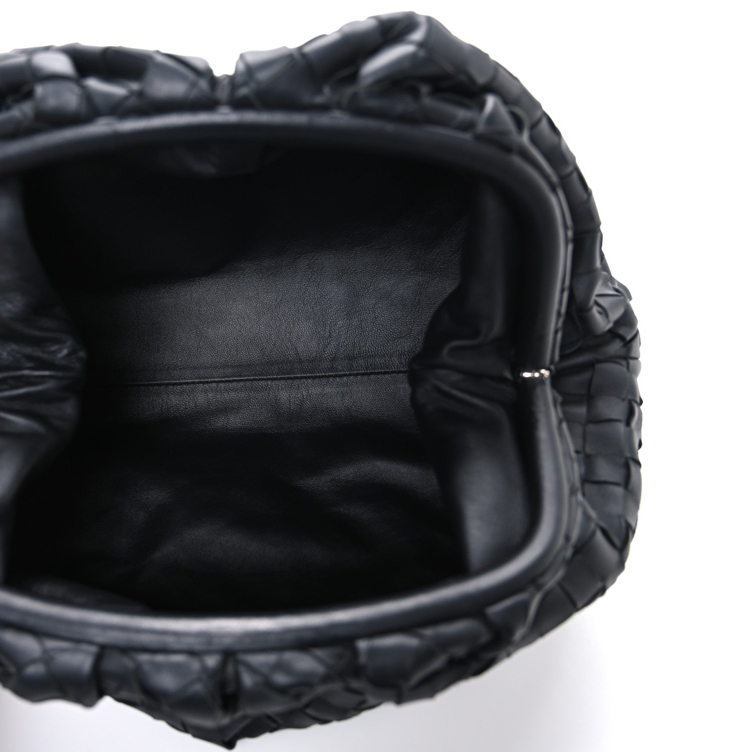 Bottega Veneta Nappa Maxi Intrecciato The Pouch Oversized Clutch Black 5 of 11