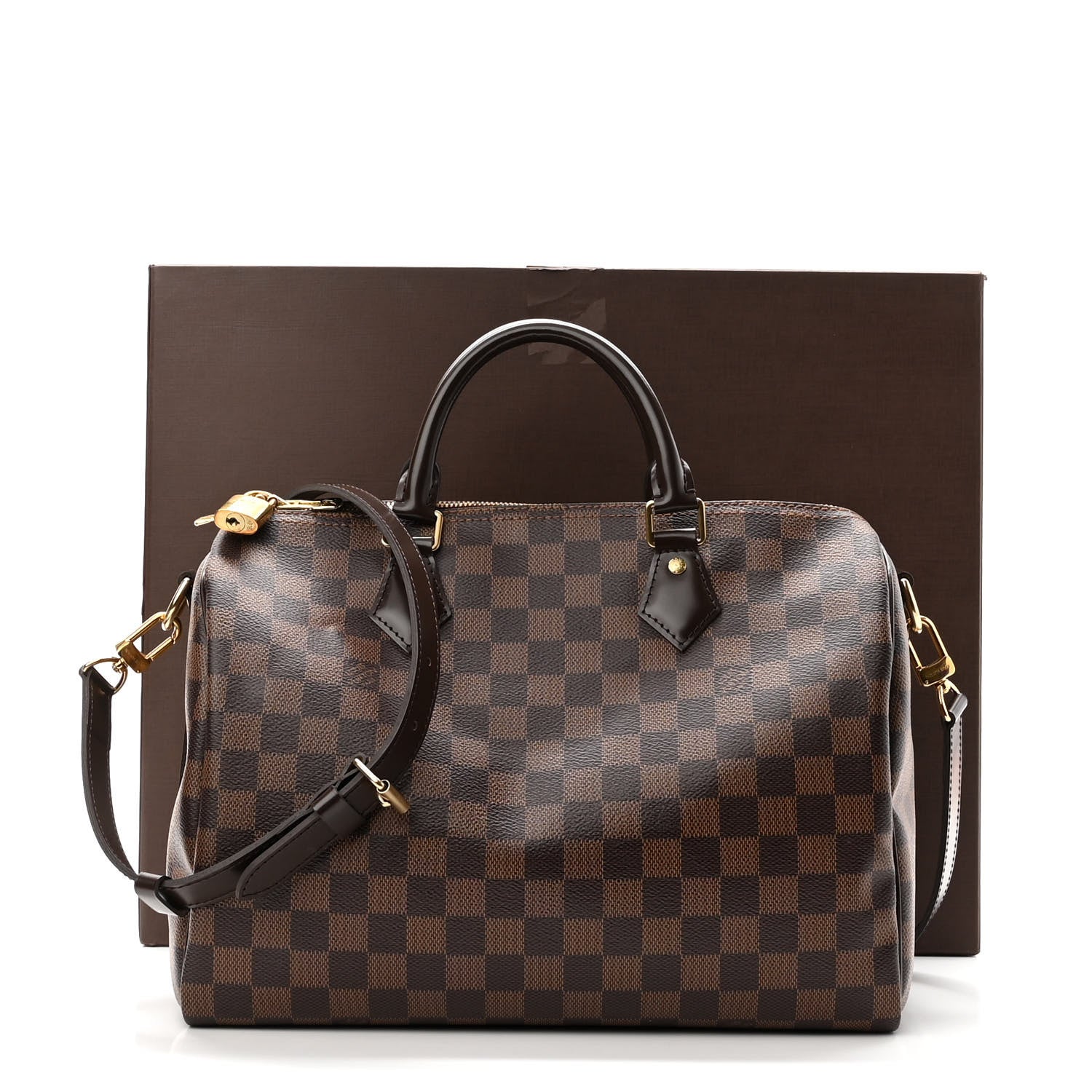 Louis Vuitton Damier Ebene Speedy Bandouliere 30 11 of 11