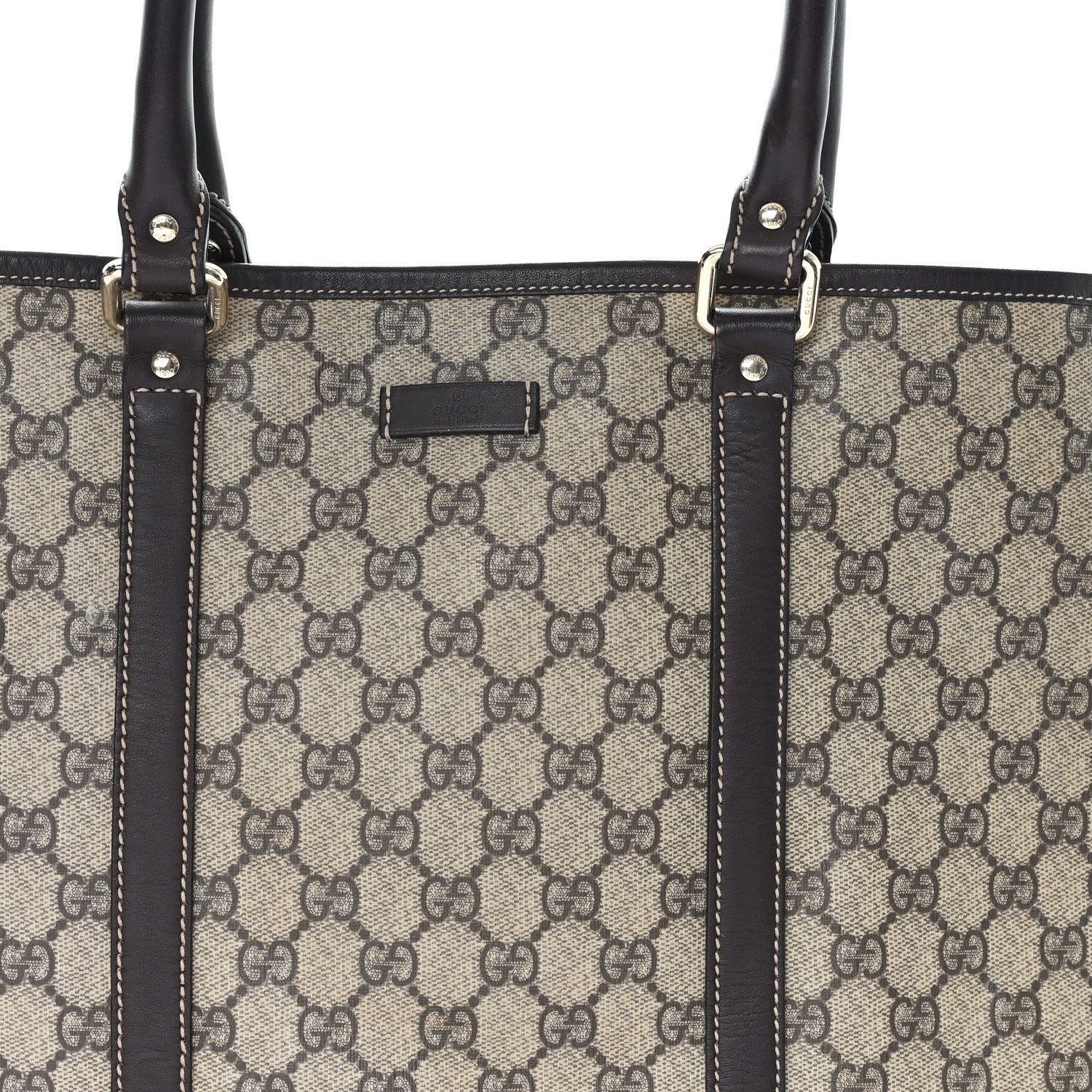 Gucci GG Plus Monogram Joy Vertical Tote Dark Brown 8 of 10