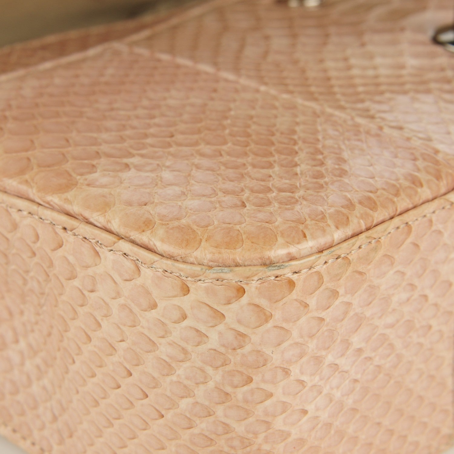 Chanel Python Medium Double Flap Pink 8 of 20