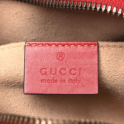 Gucci Calfskin Matelasse Small GG Marmont Chain Shoulder Bag Hibiscus Red 6 of 12