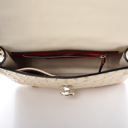 Valentino Garavani Nappa Medium Rockstud Spike Shoulder Bag Light Ivory 5 of 9