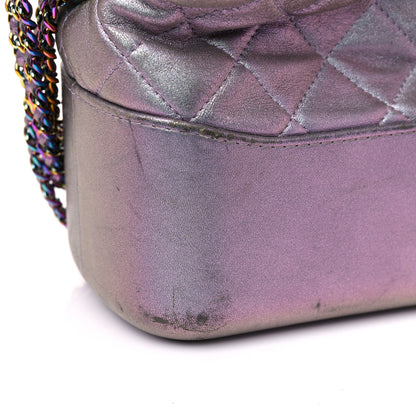 Chanel Iridescent Lambskin Calfskin Quilted Medium Gabrielle Hobo Light Purple 25 of 31