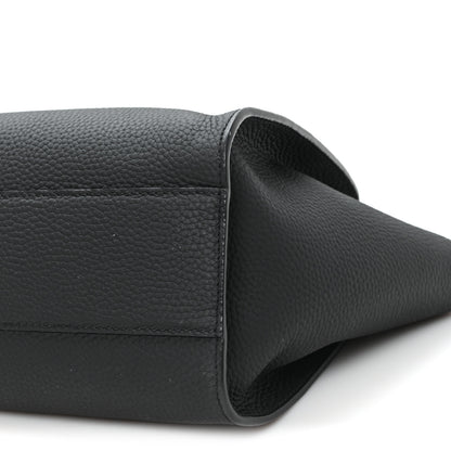The Row Grained Calfskin Marlo 12 Tote Bag Black 10 of 12