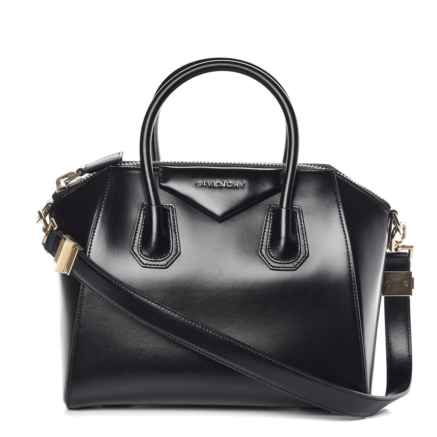 Givenchy Shiny Lord Calfskin Small Antigona Black 1 of 9