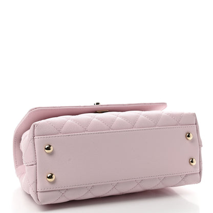 Chanel Caviar Quilted Mini Coco Handle Flap Light Pink 3 of 10