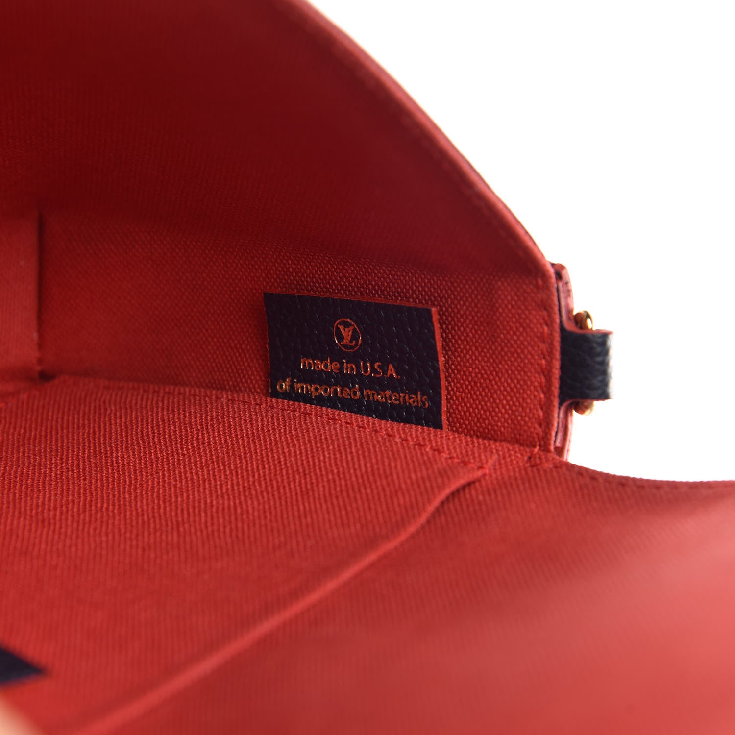 Louis Vuitton Empreinte Pochette Felicie Chain Wallet Marine Rouge 8 of 11