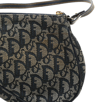 Christian Dior Monogram Mini Saddle Pochette Navy 12 of 13