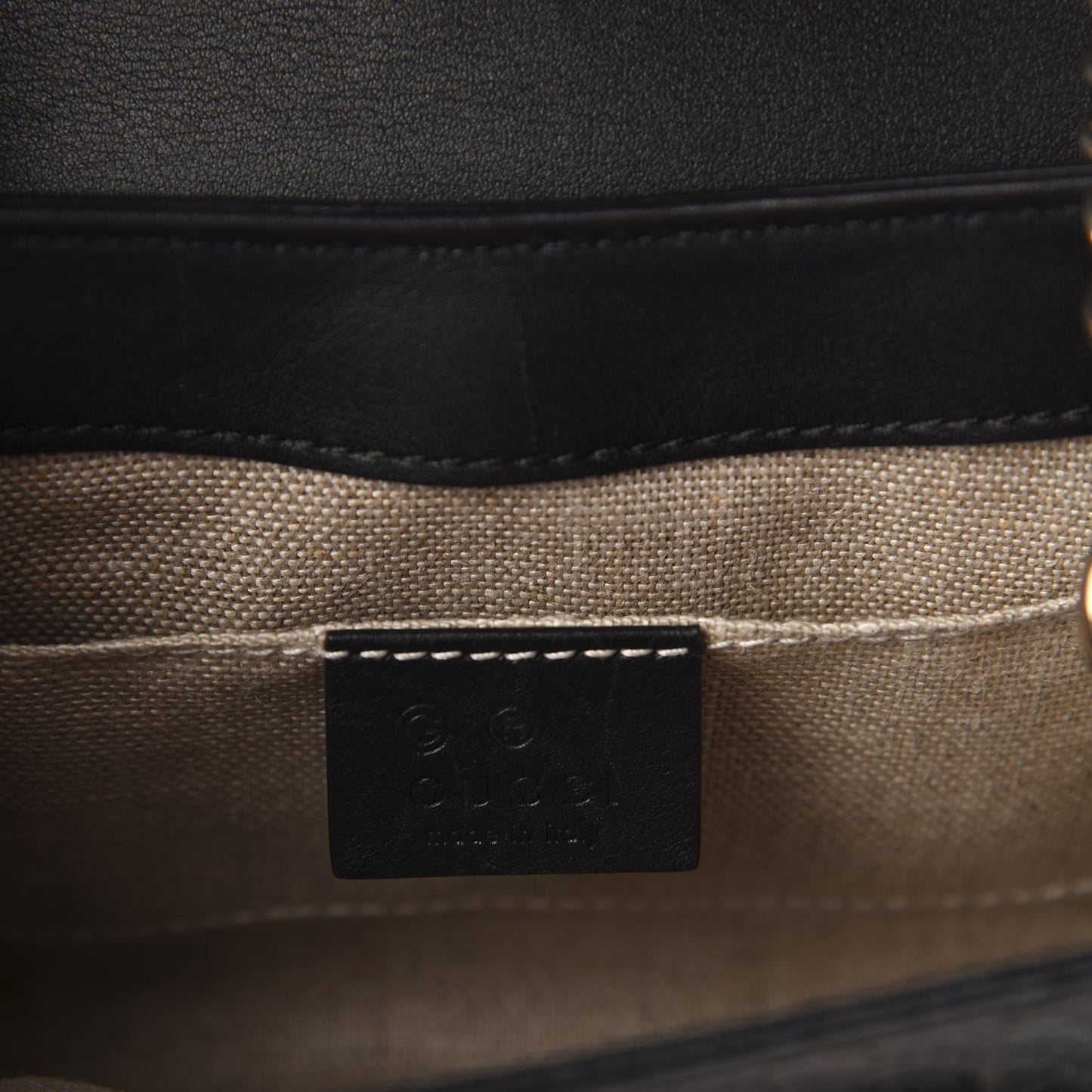 Microguccissima Mini Emily Shoulder Bag Black