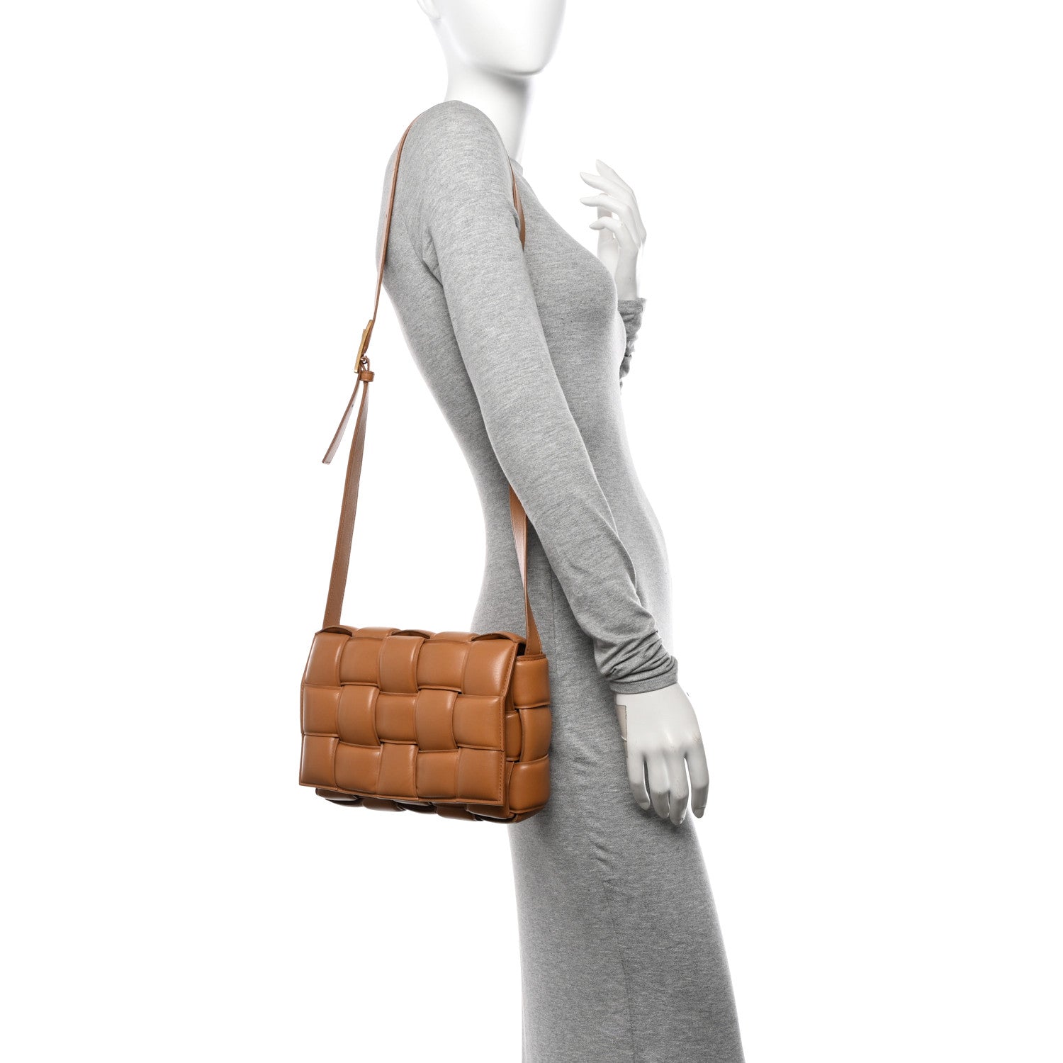 Bottega Veneta Nappa Maxi Intreccio Padded Cassette Crossbody Bag Caramel 2 of 13