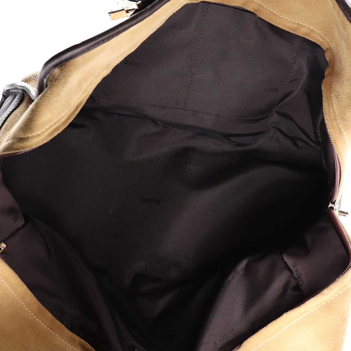 Suede Calfskin Amazona 36  Gold Brown