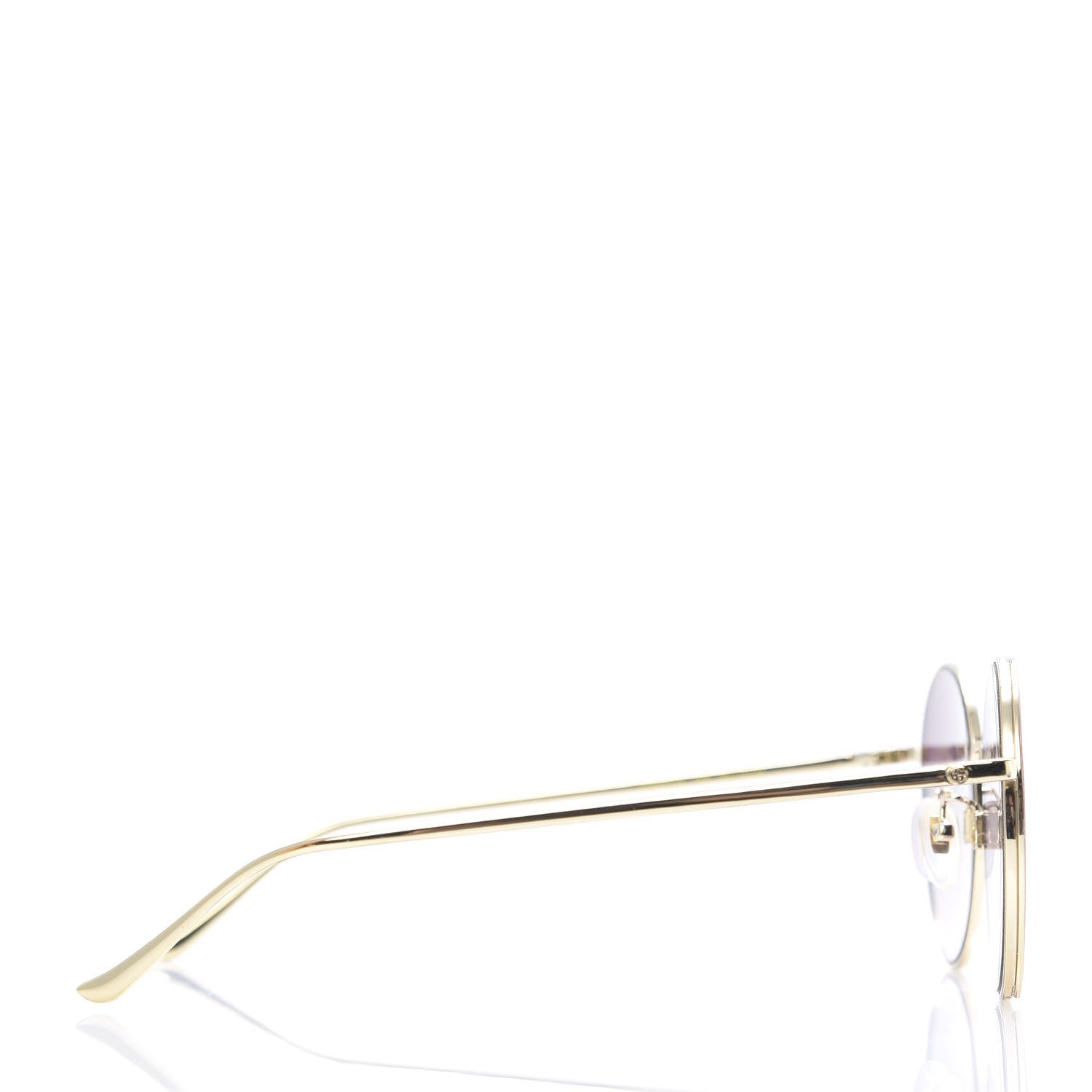 Gucci Round Sunglasses GG0401SK Gold Pink 3 of 8