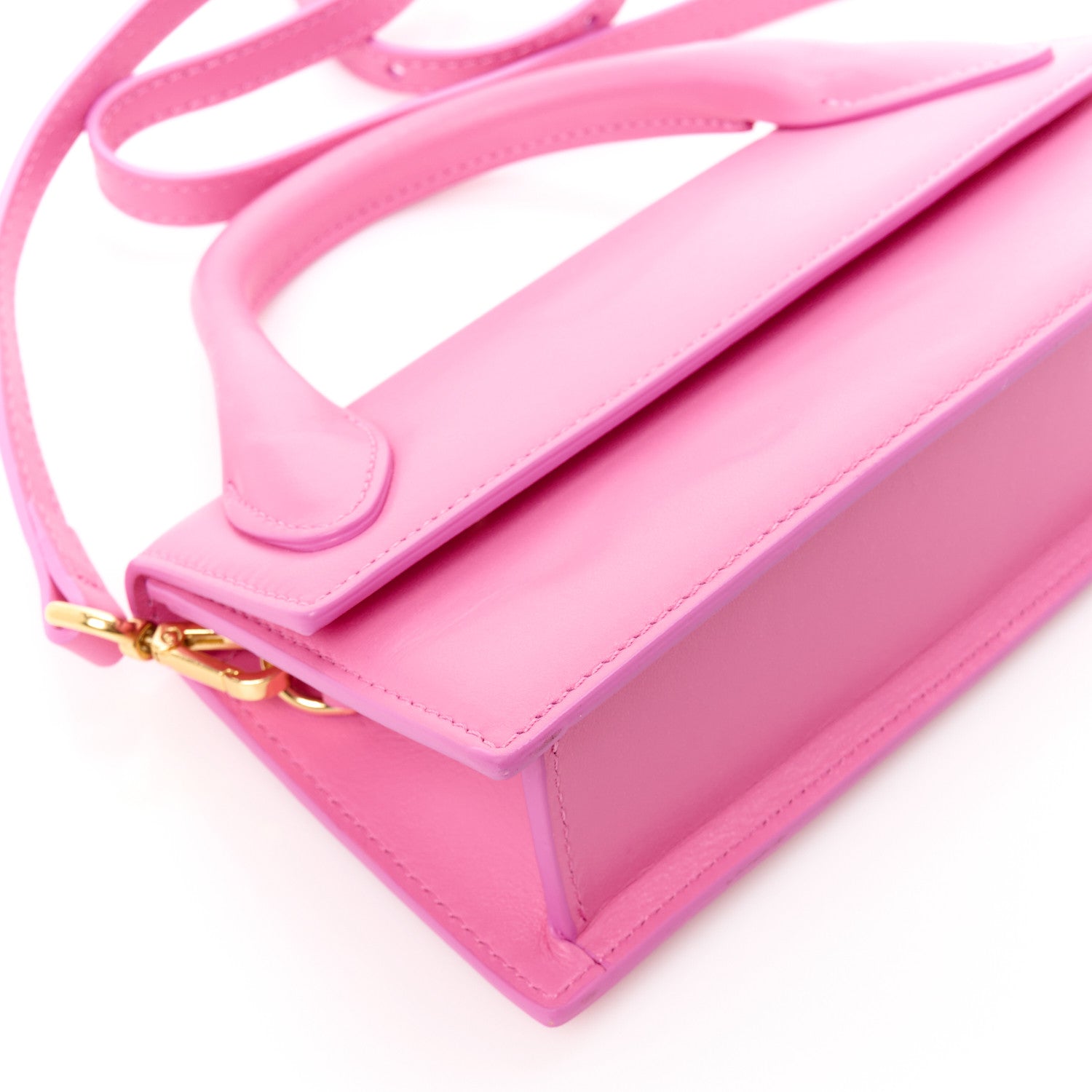 Jacquemus Smooth Calfskin Le Chiquito Long Pink 9 of 10