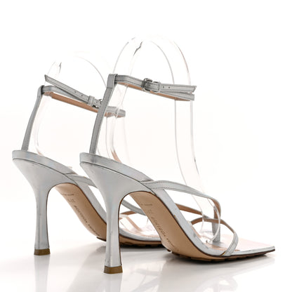 Bottega Veneta Laser Nappa Stretch Multi Strap 90mm Sandals 37.5 Moon Drop 5 of 9