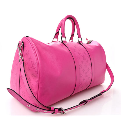 Louis Vuitton Taigarama Keepall Bandouliere 50 Fuchsia 2 of 8