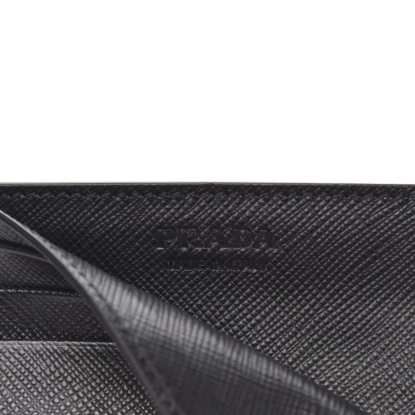 Saffiano Card Holder Black