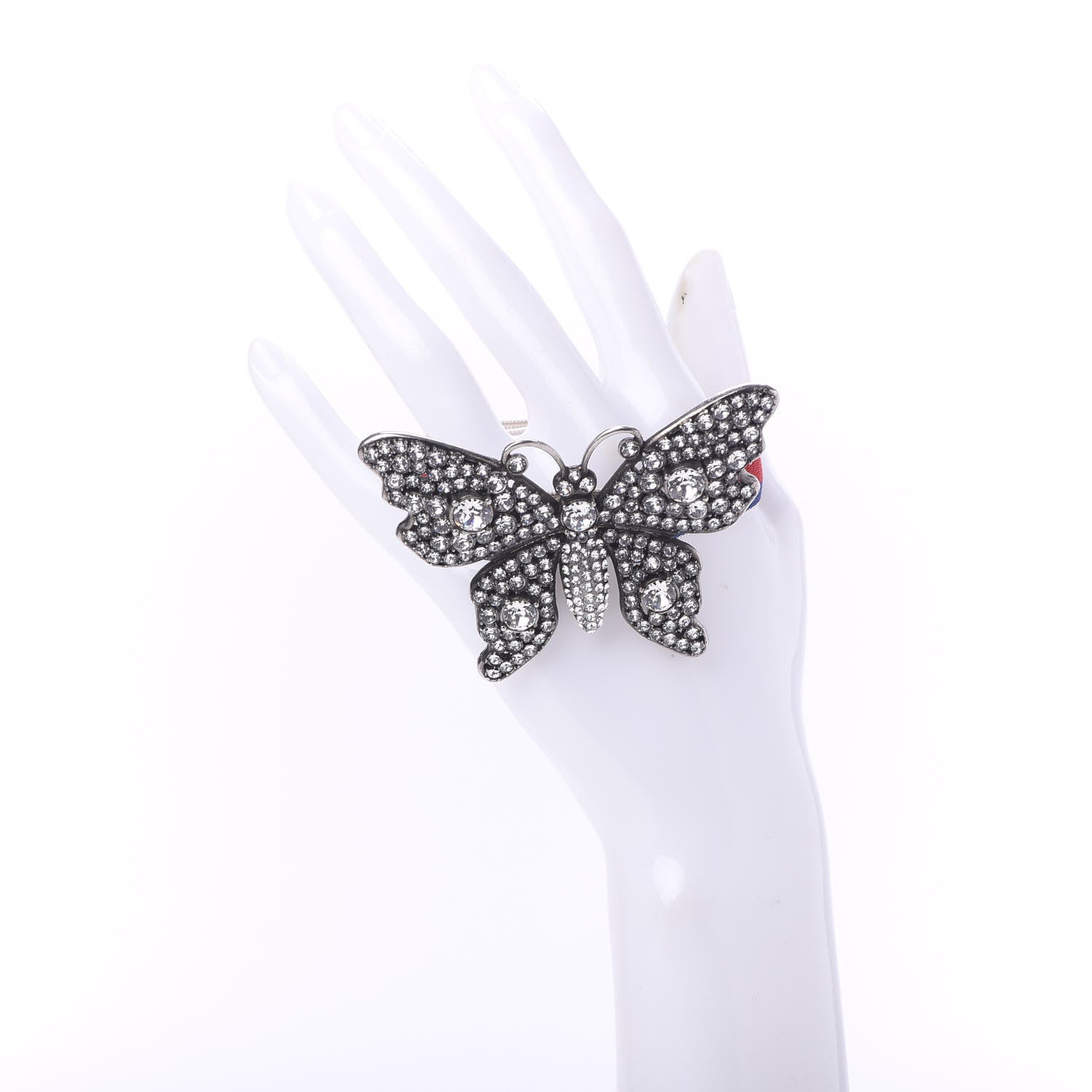 Gucci Web Crystal Butterfly Bracelet 2 of 4