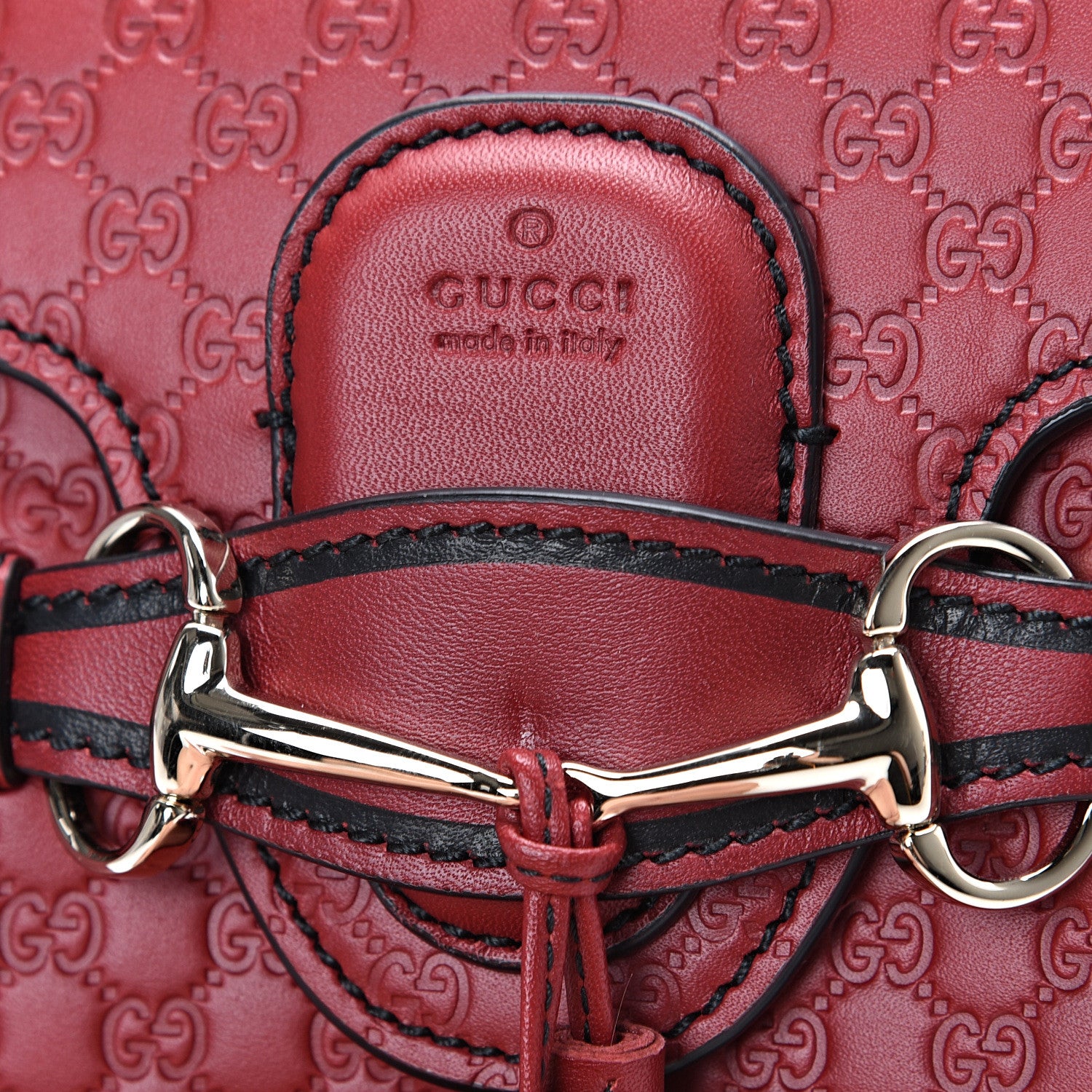 Gucci Soft Microguccissima Mini Emily Chain Shoulder Bag Rosso 10 of 10