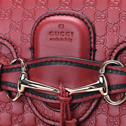 Gucci Soft Microguccissima Mini Emily Chain Shoulder Bag Rosso 10 of 10