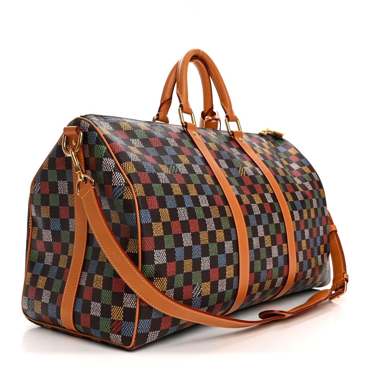 LV Vers Damier Ebene Keepall Bandouliere 50