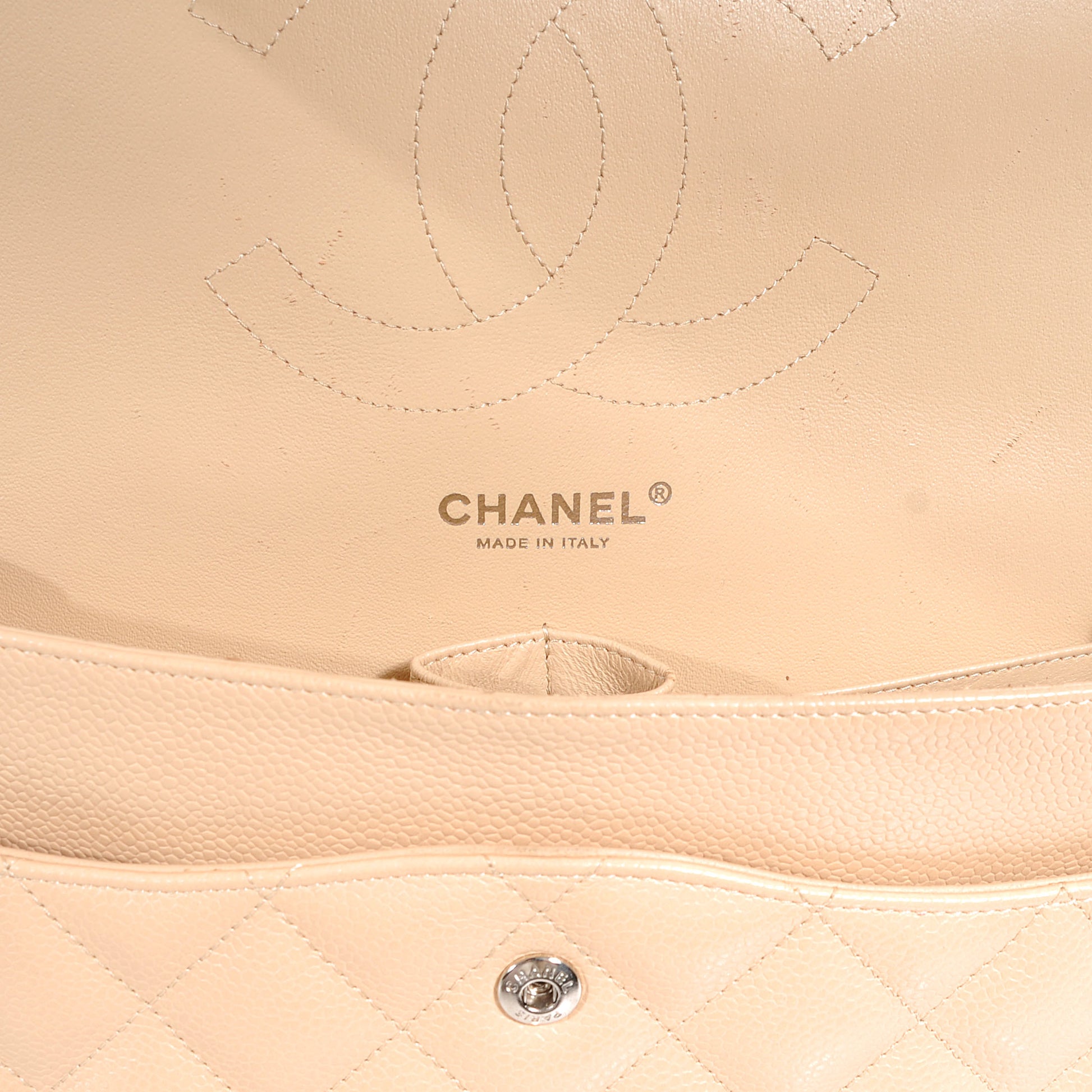 Chanel Caviar Jumbo Double Flap Beige 6 of 7