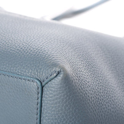 Burberry Grainy Calfskin Remington Tote Dusty Teal Blue 10 of 13