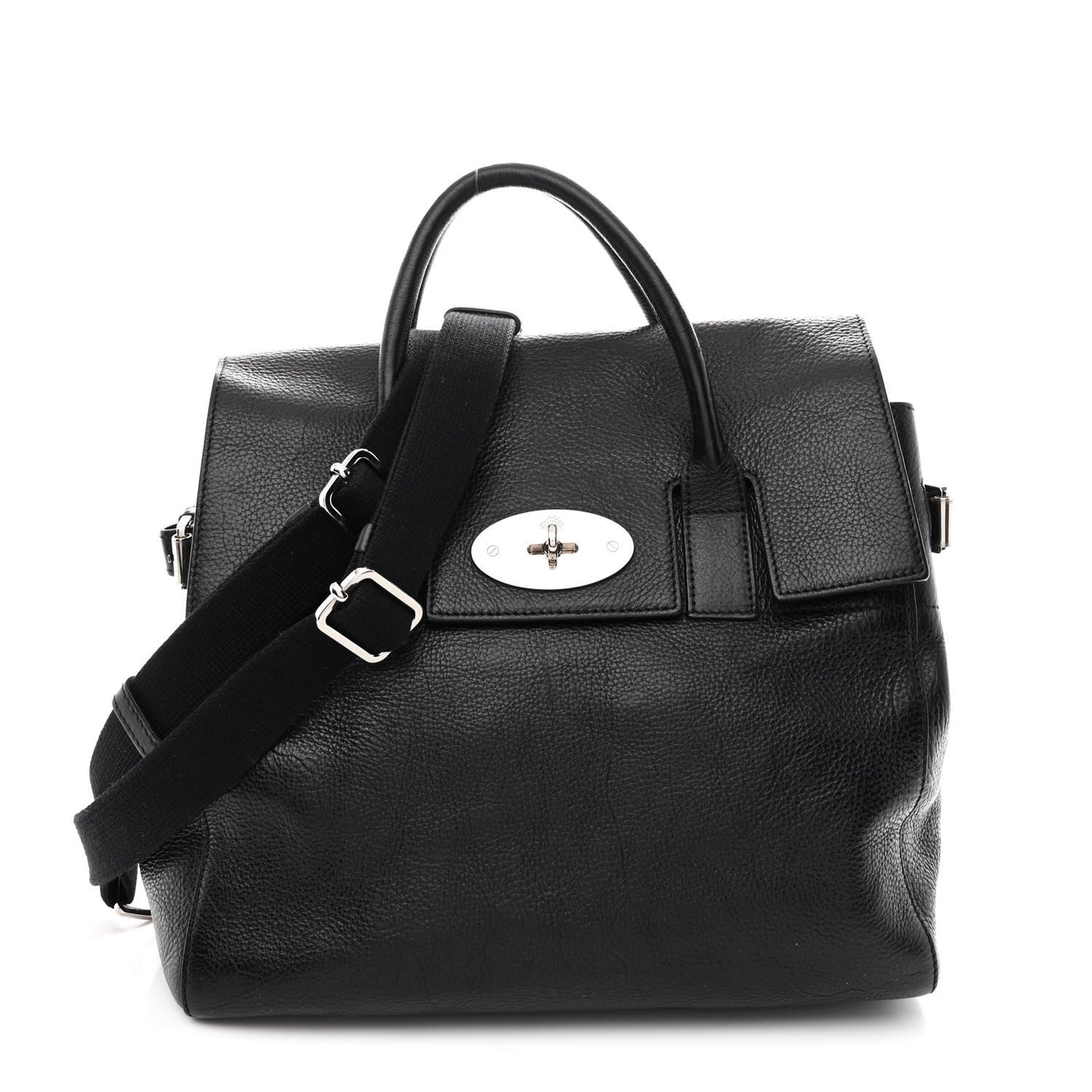 Classic Grain Calfskin Small Bayswater Backpack Black