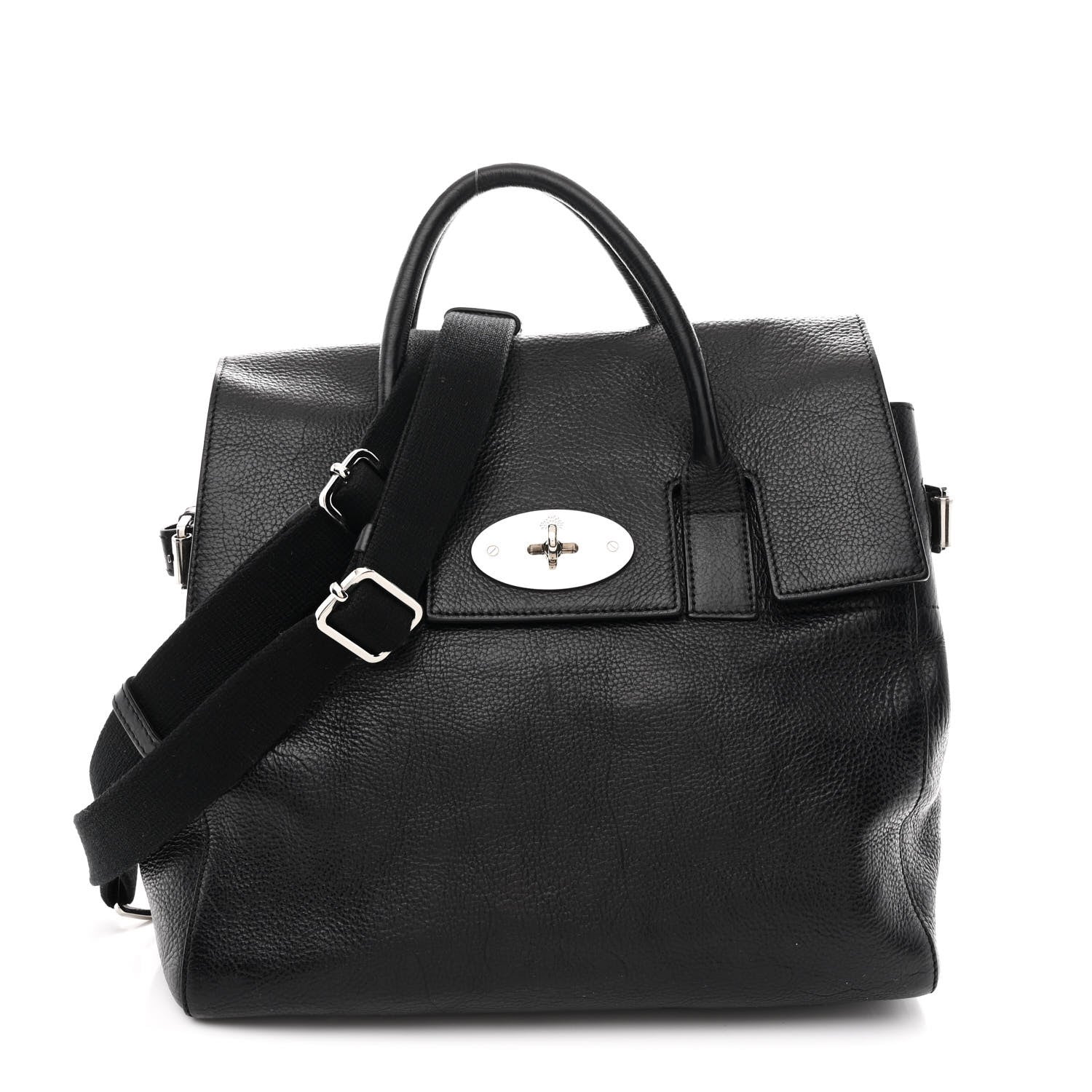 Mulberry Classic Grain Calfskin Small Bayswater Backpack Black 1 of 10