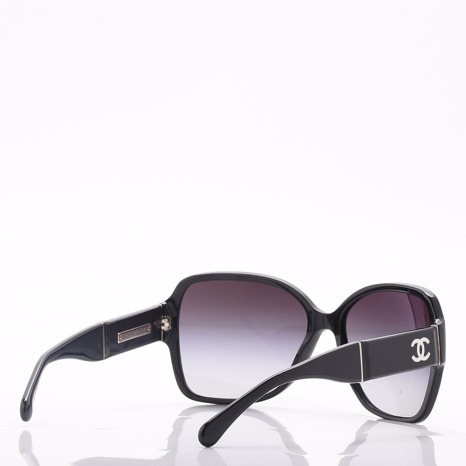Chanel CC Sunglasses 1345 Black 4 of 8