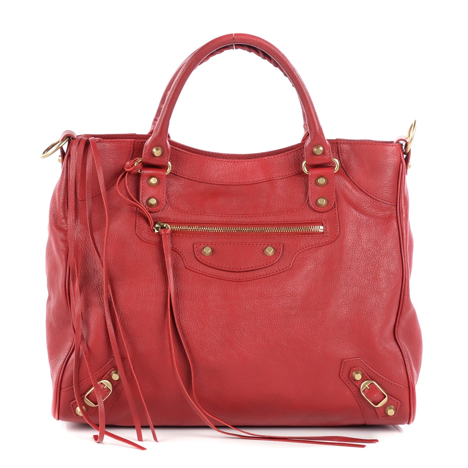 Balenciaga Sugar Goatskin Classic Gold Hardware Velo Rouge Rouge Coquelicot 1 of 15