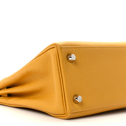 Hermes Togo Kelly Retourne 25 Jaune Ambre 9 of 11