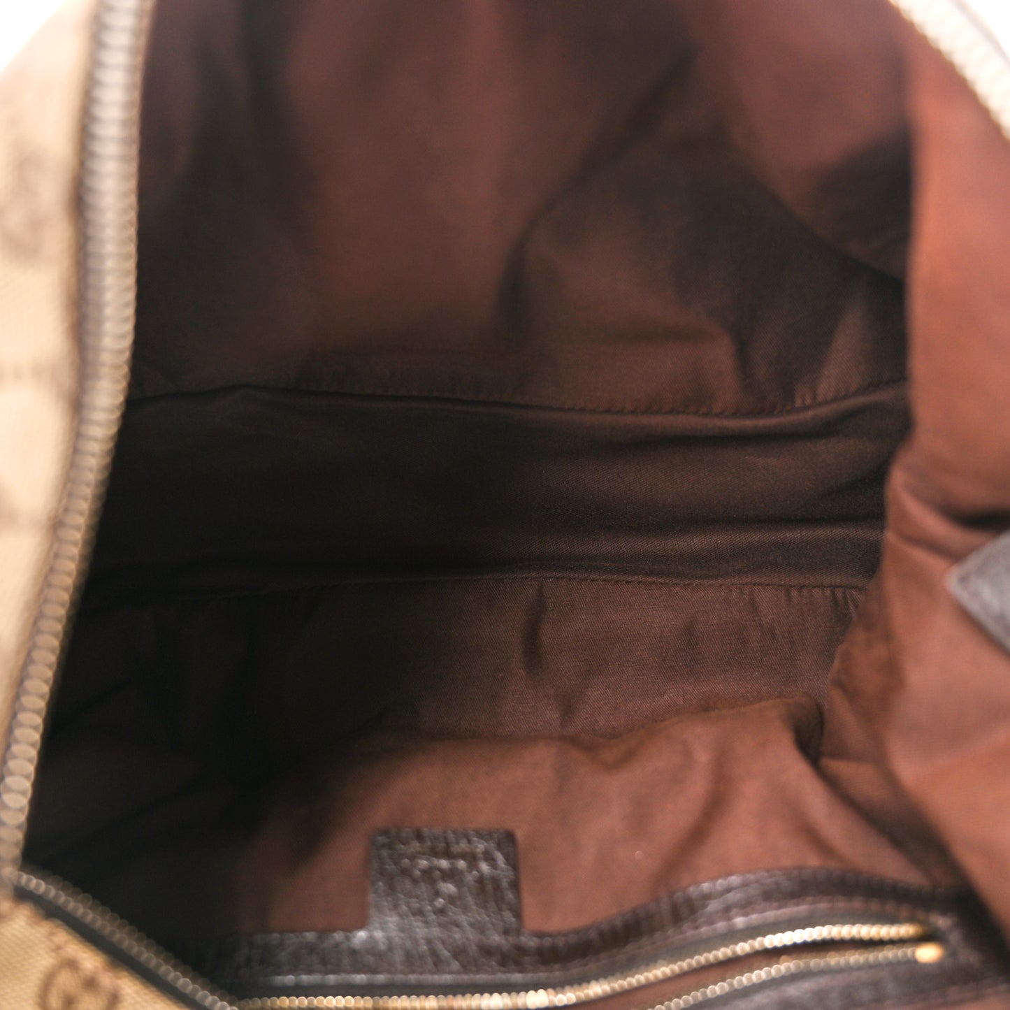 Monogram Medium Horsebit Chain Hobo Dark Brown