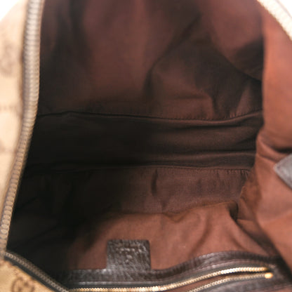 Gucci Monogram Medium Horsebit Chain Hobo Dark Brown 5 of 10