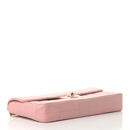 Chanel Lambskin East West Chocolate Bar Flap Pink 3 of 5
