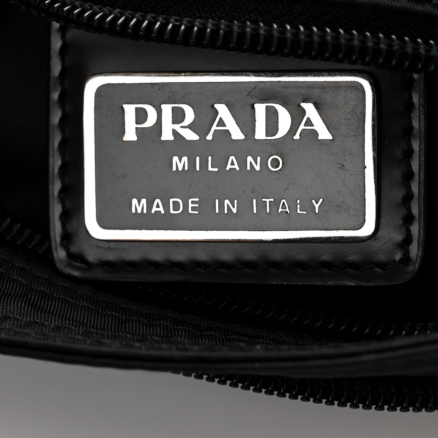 Prada Nylon Flat Messenger Bag Black 6 of 10