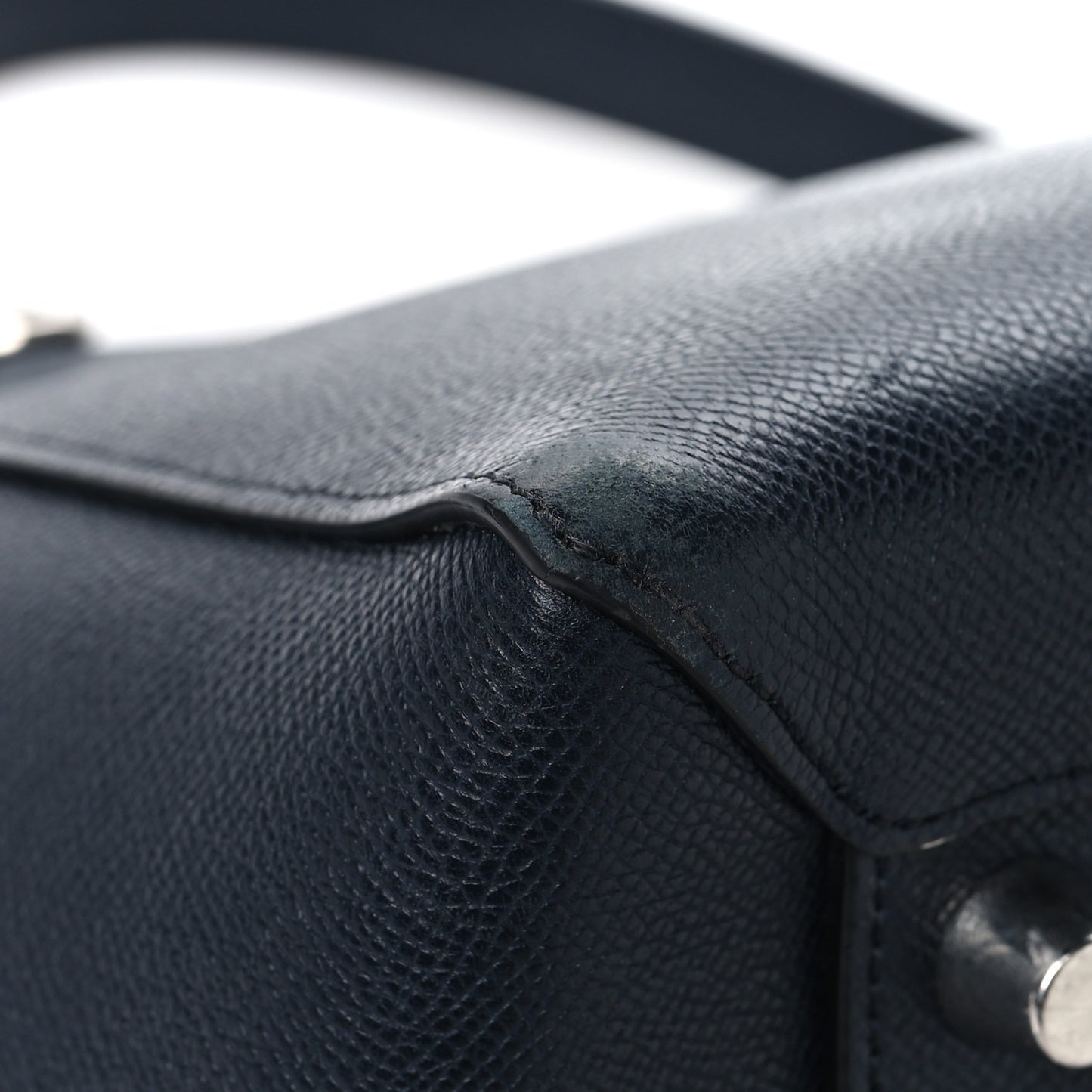 Grained Calfskin Mini Belt Bag Navy