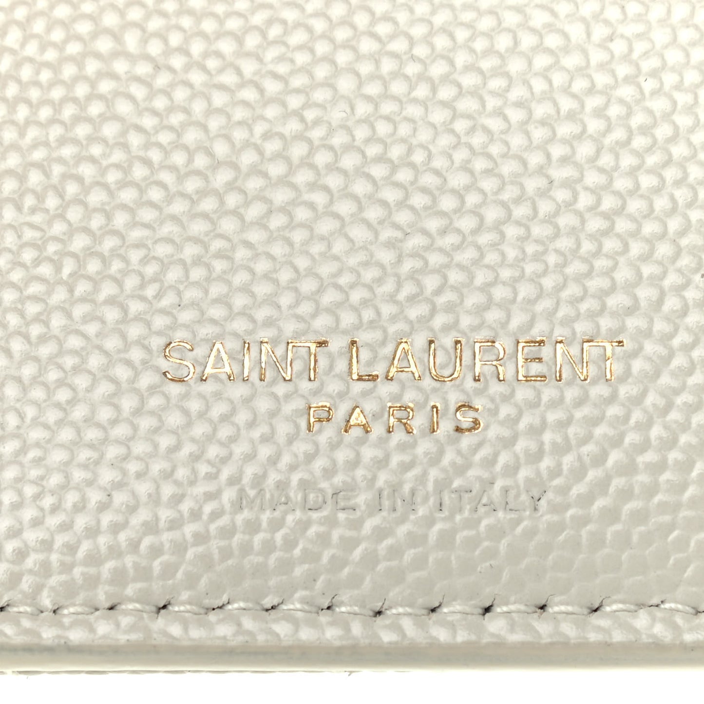Grain De Poudre Matelasse Chevron Monogram Zipped Two-Part Wallet Crema Soft