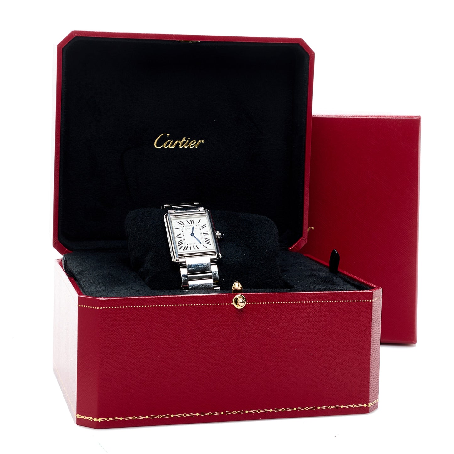 Stainless Steel 25mm Must de Cartier Tank Quartz Watch