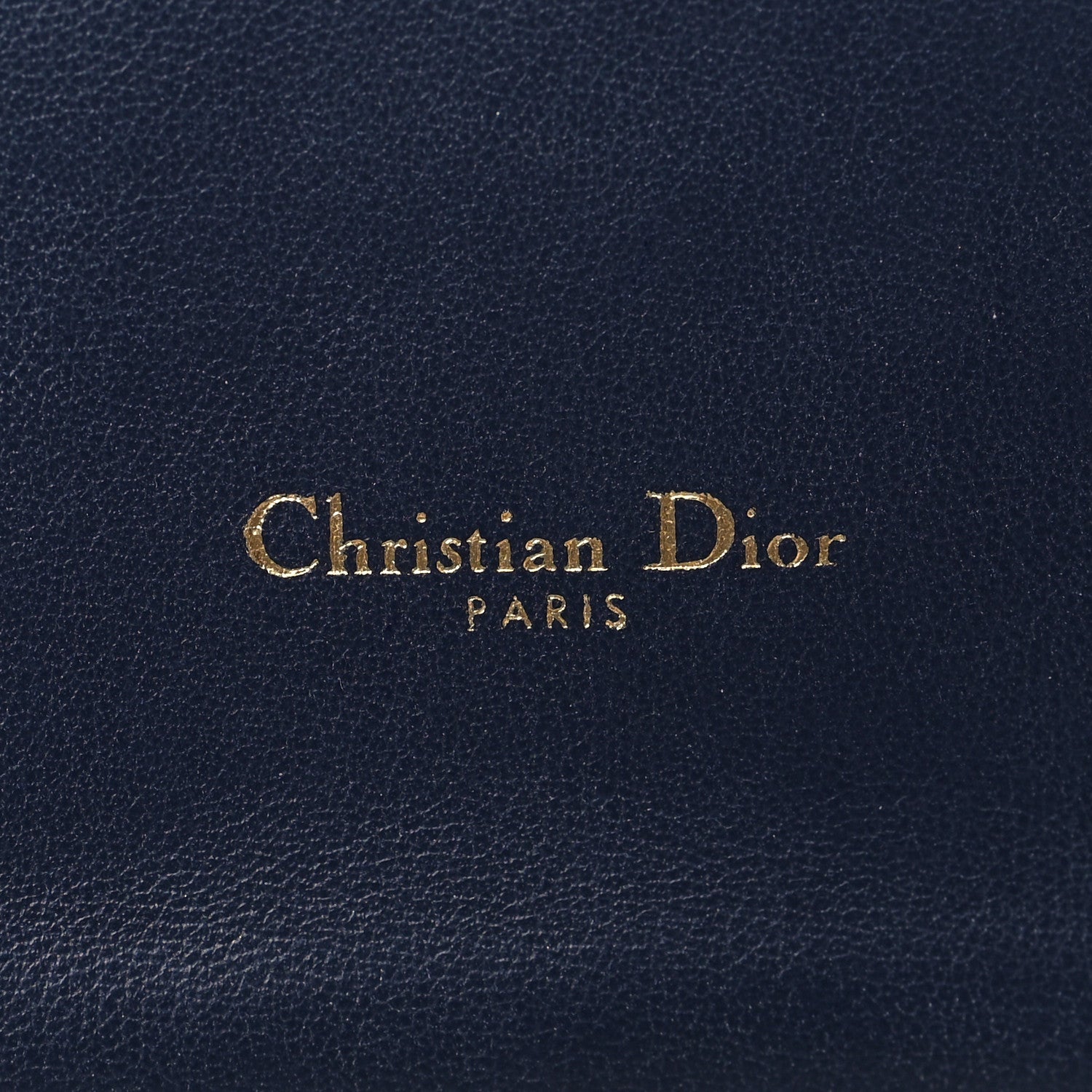 Christian Dior Calfskin Embossed Oblique Clutch Navy 6 of 6
