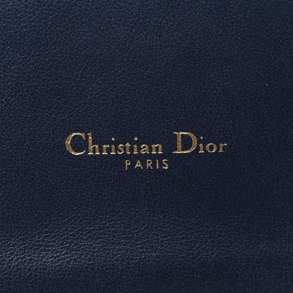 Christian Dior Calfskin Embossed Oblique Clutch Navy 6 of 6