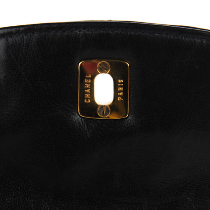 Chanel Lambskin Quilted Flap Shoulder Bag Black 8 of 9