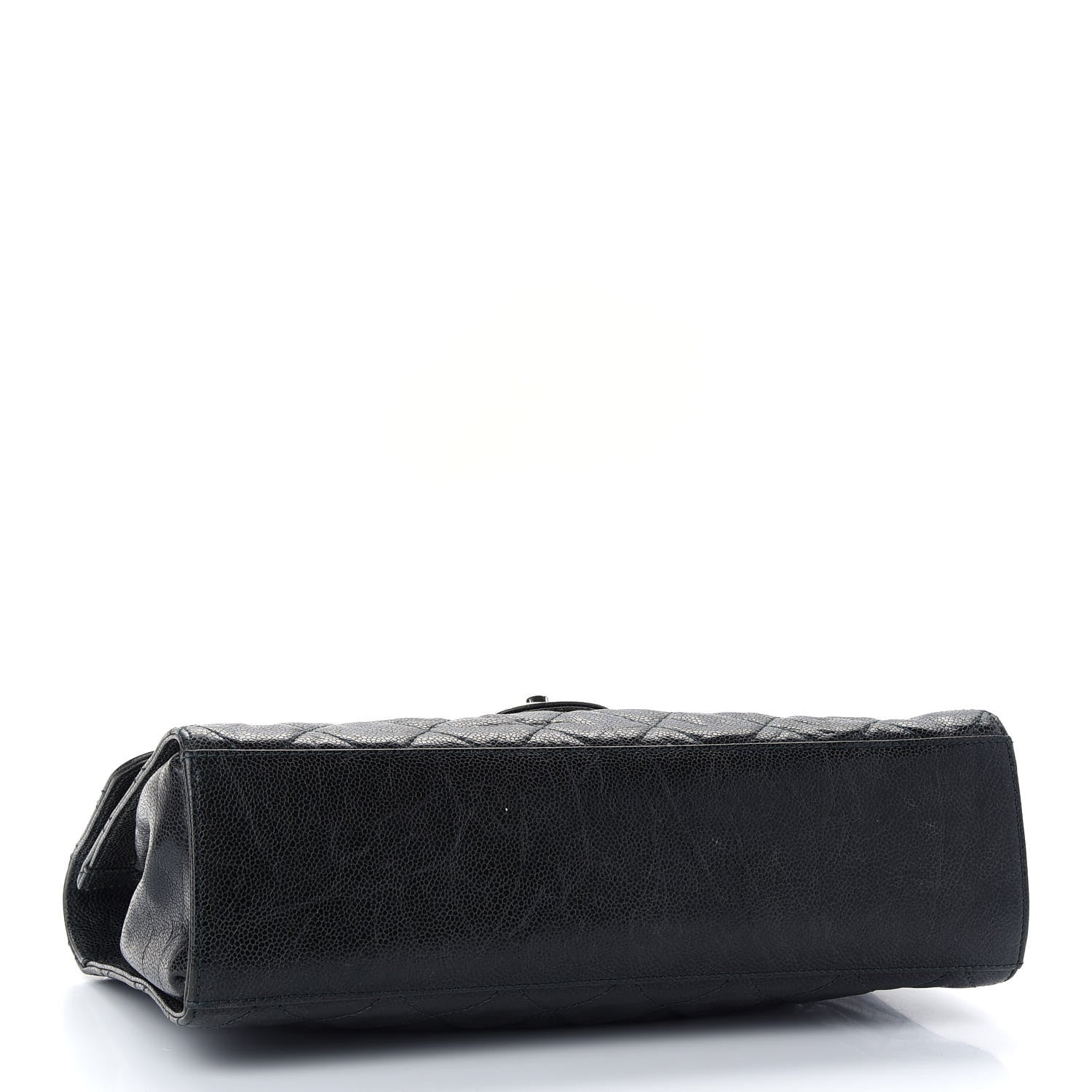Chanel Crumpled Grained Calfskin Jumbo CC Crave Flap Black 4 of 9