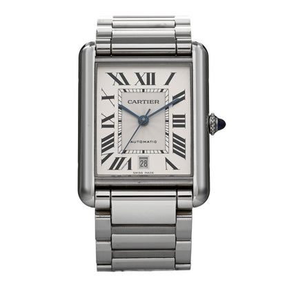 Cartier Stainless Steel 31mm Tank Solo Automatic Watch 1 of 5