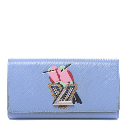 Louis Vuitton Epi Tropical Birds Twist Wallet Bleuet 1 of 10
